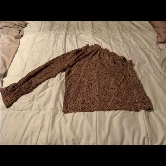 Cheetah Print One-Shoulder Top - Picture 2 of 8